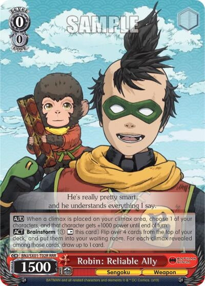 Robin: Reliable Ally (RRR) (102) [BNJ/SX0] - Weiss Schwarz Single