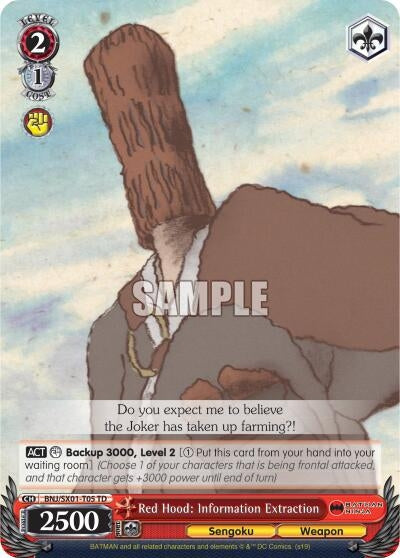 Red Hood: Information Extraction (105) [BNJ/SX0] - Weiss Schwarz Single