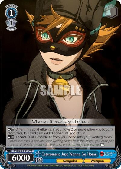 Catwoman: Just Wanna Go Home (113) [BNJ/SX0] - Weiss Schwarz Single