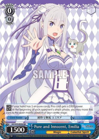 Pure and Innocent Emilia (55056) [RZ/S55] - Weiss Schwarz Single