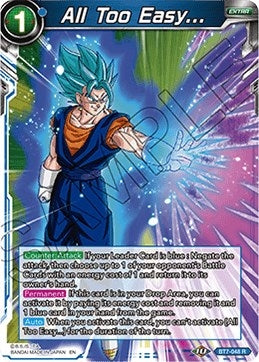 Image for All Too Easy... (BT7-048) - Dragon Ball Super: Masters