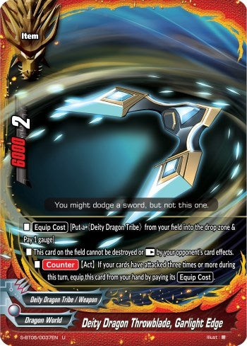 Deity Dragon Throwing Knife Garlight Edge (50037) [S-BT05] - Future Card BuddyFight Single