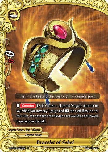 Bracelet of Sehel (50043) [S-BT05] - Future Card BuddyFight Single
