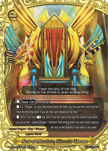 Seat of Absolute Hieratic Throne (50074) [S-BT05] - Future Card BuddyFight Single