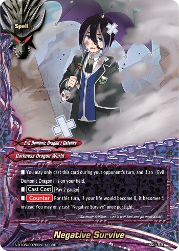 Negative Survive (50078) [S-BT05] - Future Card BuddyFight Single