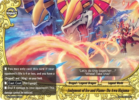 -Judgment of Ice and Flame- Da Awa Hajuma (20019) [S-TD02] - Future Card BuddyFight Single