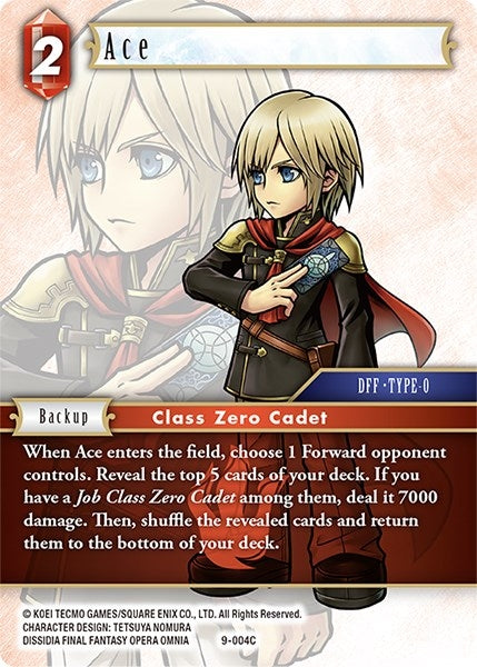 Ace (9) [OP9] - Final Fantasy TCG Single