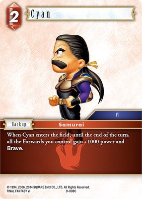 Cyan (9) [OP9] - Final Fantasy TCG Single