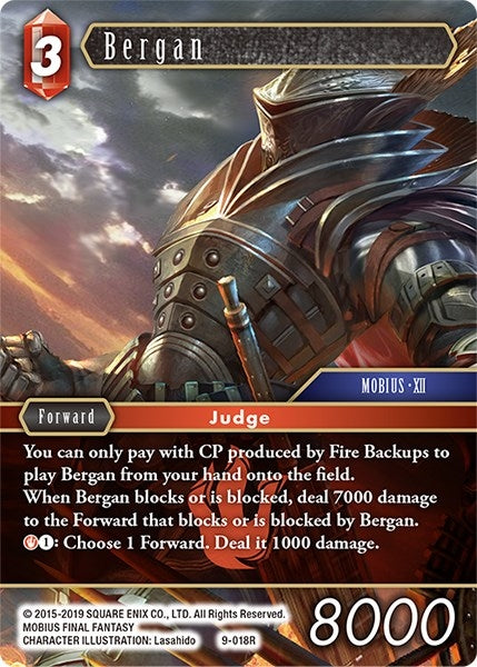 Bergan (9) [OP9] - Final Fantasy TCG Single
