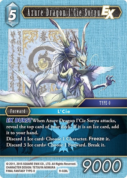 Azure Dragon l’Cie Soryu EX (9) [OP9] - Final Fantasy TCG Single
