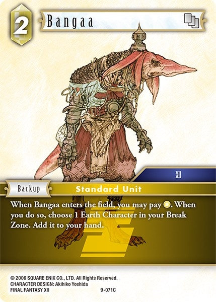 Bangaa (9) [OP9] - Final Fantasy TCG Single