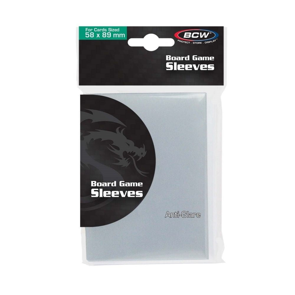 Image for Anti-Glare Board Game Sleeves Mini (58mm x 89mm) - Clear (50-Pack) - Card Sleeves