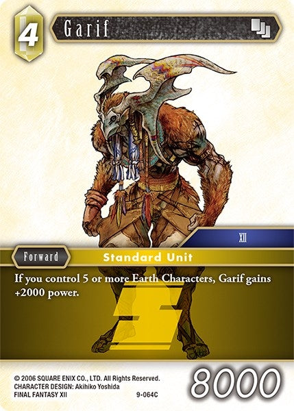 Garif (9) [OP9] - Final Fantasy TCG Single