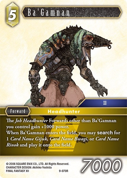 Ba’Gamnan (9) [OP9] - Final Fantasy TCG Single