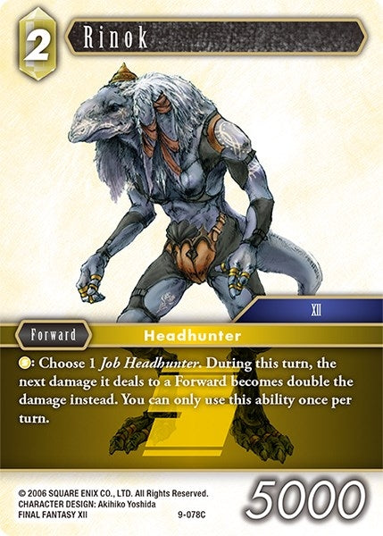 Rinok (9) [OP9] - Final Fantasy TCG Single
