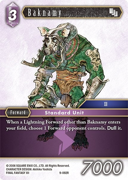Baknamy (9) [OP9] - Final Fantasy TCG Single