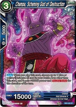Image for Champa, Scheming God of Destruction (XD1-03) - Dragon Ball Super: Masters