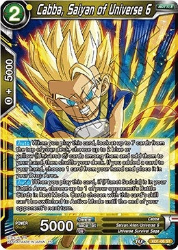Image for Cabba, Saiyan of Universe 6 (XD1-06) - Dragon Ball Super: Masters