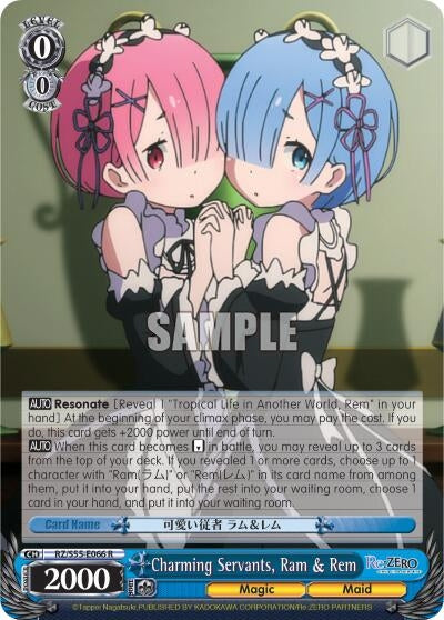 Charming Servants Ram & Rem (55066) [RZ/S55] - Weiss Schwarz Single