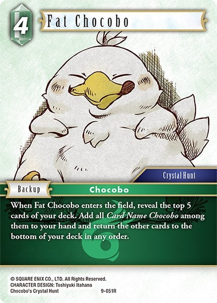 Fat Chocobo (9) [OP9] - Final Fantasy TCG Single