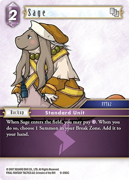 Sage (9) [OP9] - Final Fantasy TCG Single