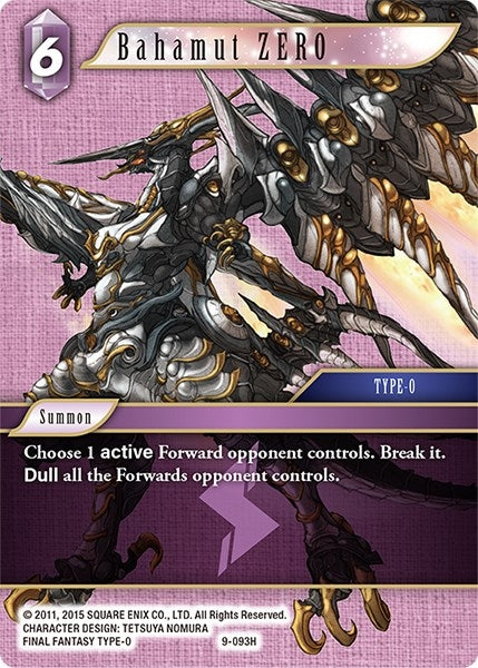 Bahamut ZERO (9) [OP9] - Final Fantasy TCG Single