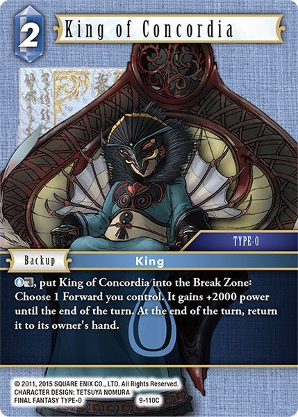 King of Concordia (9) [OP9] - Final Fantasy TCG Single