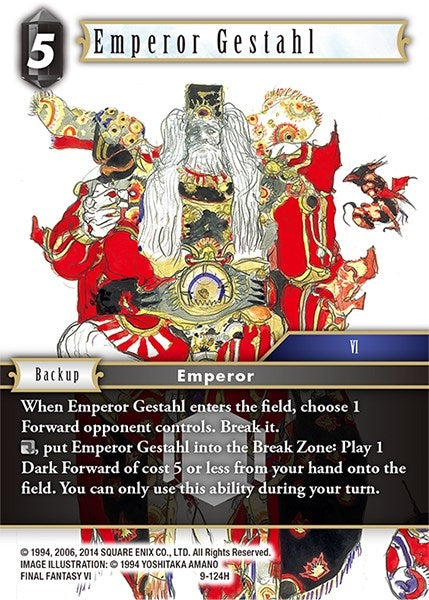 Emperor Gestahl (9) [OP9] - Final Fantasy TCG Single