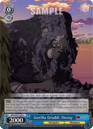 Gorilla Grodd: Decoy (1087) [BNJ/SX0] - Weiss Schwarz Single