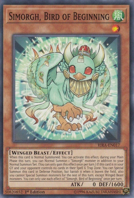 Simorgh Bird of Beginning (17) (RIRA) - YuGiOh Single