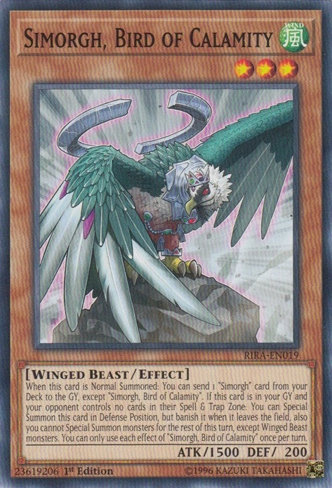 Simorgh Bird of Calamity (19) (RIRA) - YuGiOh Single