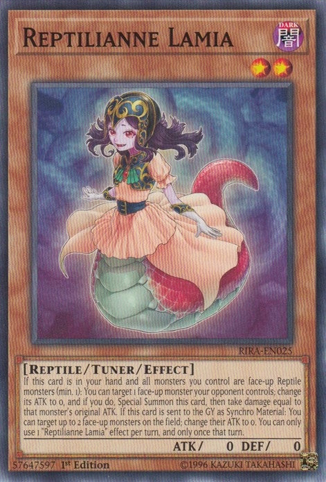 Reptilianne Lamia (25) (RIRA) - YuGiOh Single