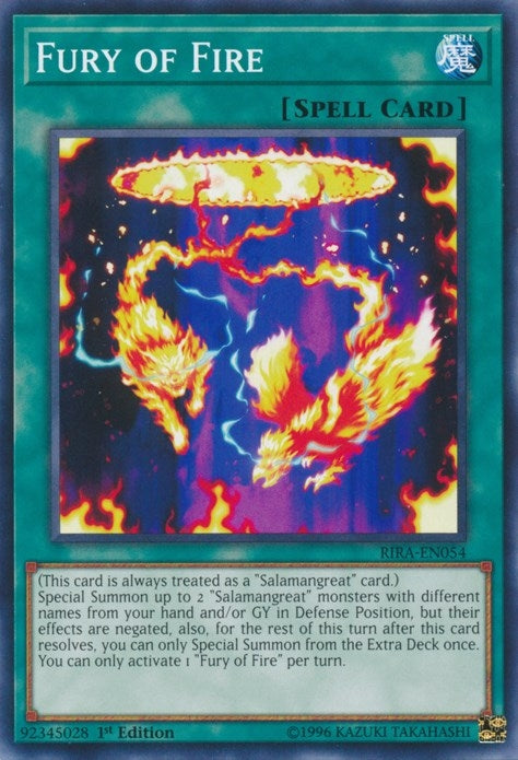 Fury of Fire (54) (RIRA) - YuGiOh Single