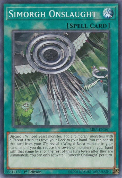 Simorgh Onslaught (61) (RIRA) - YuGiOh Single
