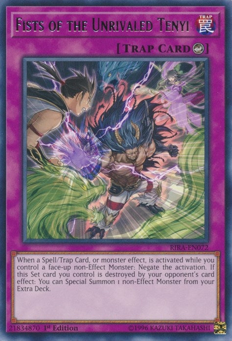 Fists of the Unrivaled Tenyi (72) (RIRA) - YuGiOh Single