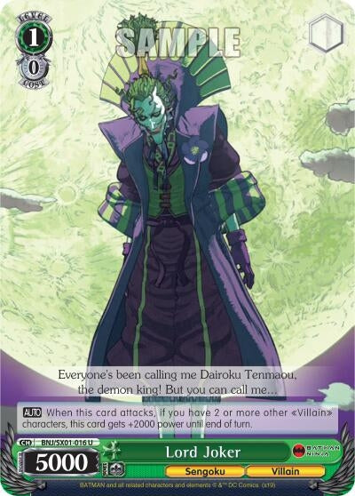 Lord Joker (1016) [BNJ/SX0] - Weiss Schwarz Single