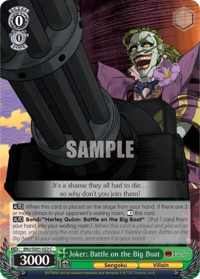 Joker: Battle on the Big Boat (1022) [BNJ/SX0] - Weiss Schwarz Single