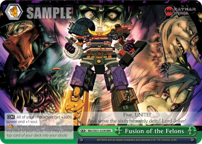 Fusion of the Felons (RRR) (1033) [BNJ/SX0] - Weiss Schwarz Single