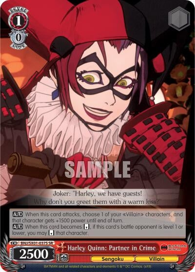 Harley Quinn: Partner in Crime (SR) (1037) [BNJ/SX0] - Weiss Schwarz Single