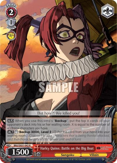 Harley Quinn: Battle on the Big Boat (1042) [BNJ/SX0] - Weiss Schwarz Single