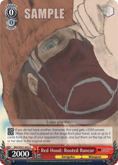 Red Hood: Rooted Rancor (1045) [BNJ/SX0] - Weiss Schwarz Single