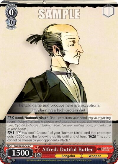Alfred: Dutiful Butler (1048) [BNJ/SX0] - Weiss Schwarz Single