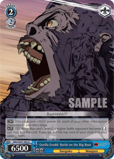 Gorilla Grodd: Battle on the Big Boat (1083) [BNJ/SX0] - Weiss Schwarz Single
