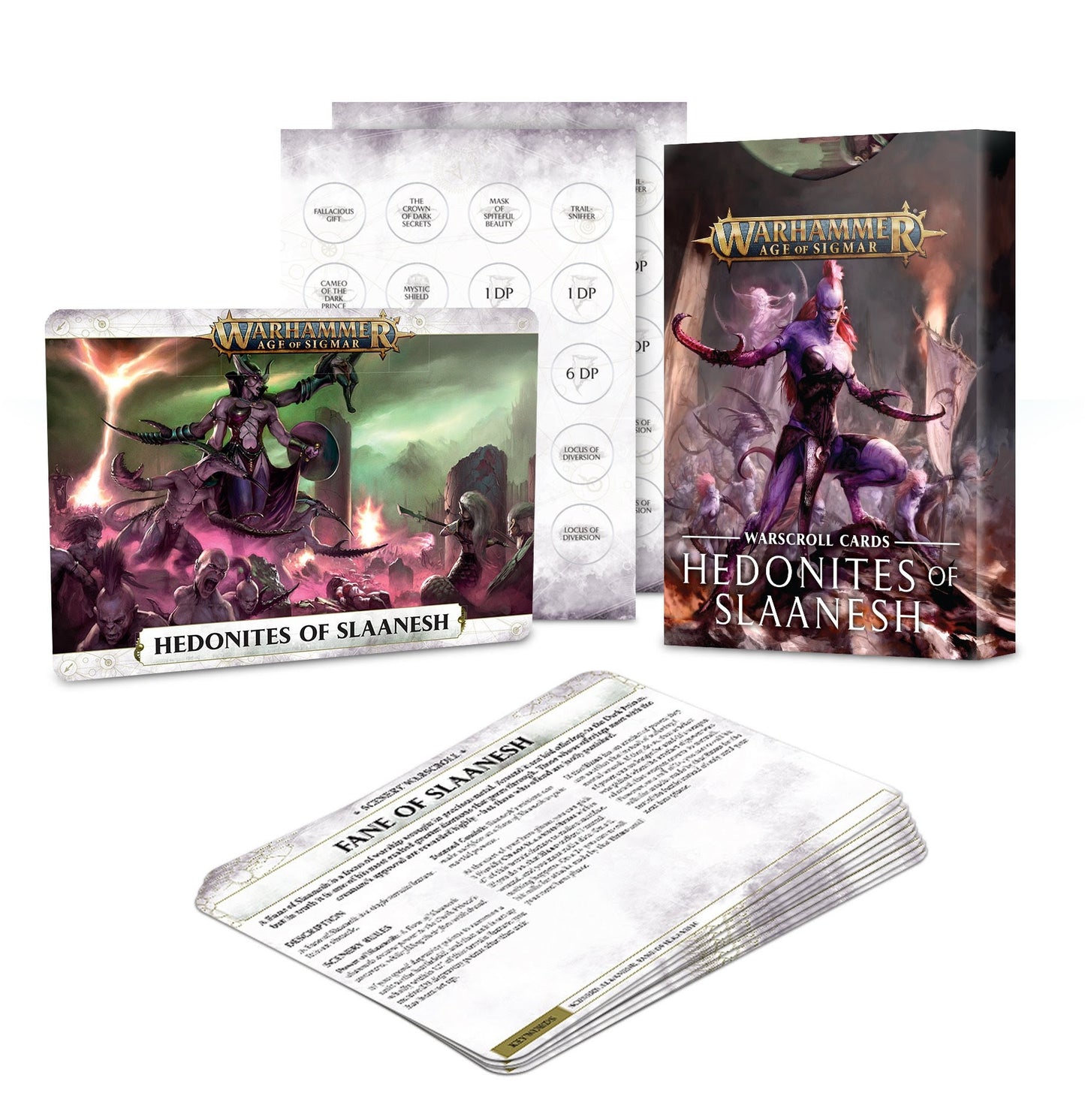Warhammer: Age of Sigmar - Warscrolls: Hedonites of Slaanesh [ACCS] - Warhammer Game Accessories Sealed