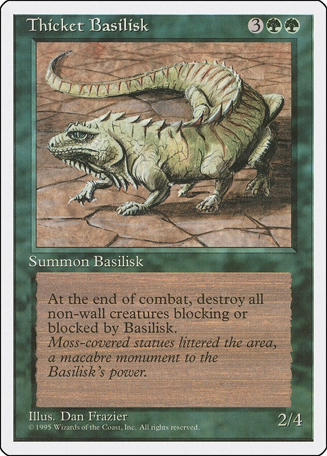 Thicket Basilisk [4ED] - MTG Single