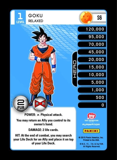 Goku - Relaxed (6) [EVO] - Dragon Ball Z TCG Single