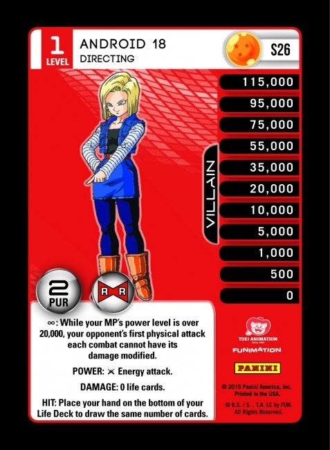Android 18 - Directing (26) [EVO] - Dragon Ball Z TCG Single