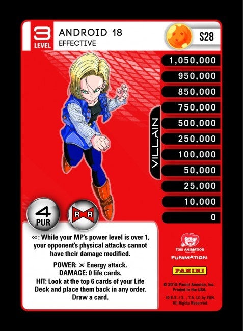 Android 18 - Effective (28) [EVO] - Dragon Ball Z TCG Single