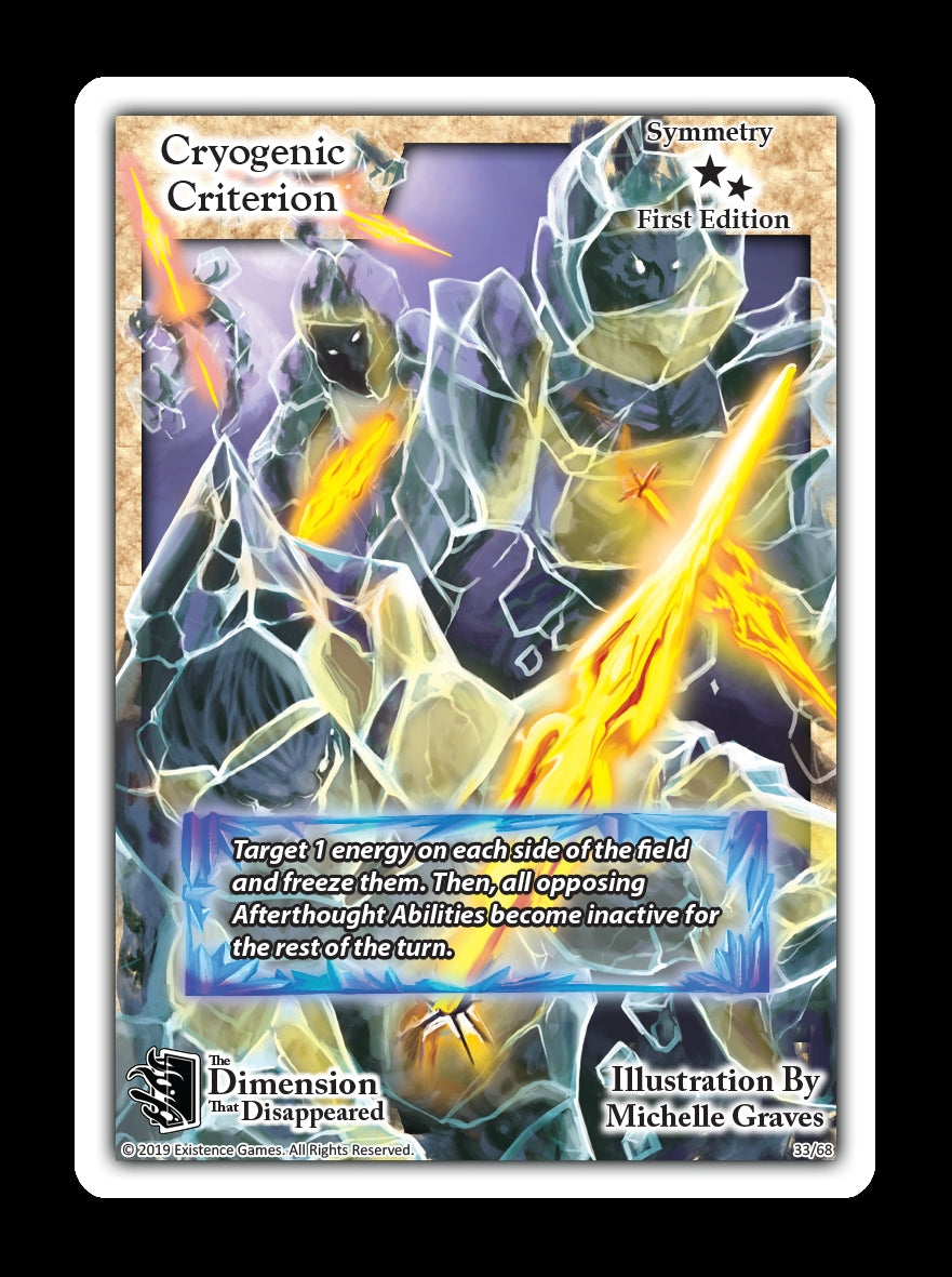 Cryogenic Criterion (33) [DDIS] - Exodus TCG Single
