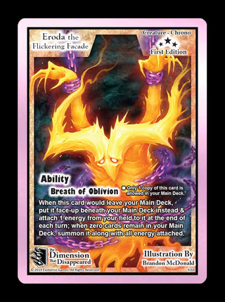 Eroda the Flickering Facade (9) [DDIS] - Exodus TCG Single
